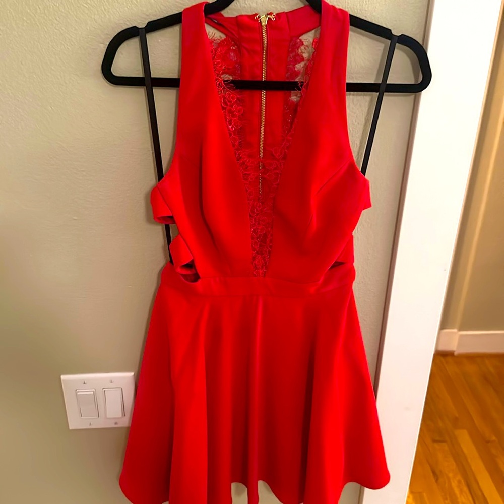 Bebe red dress size 6